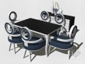 欧式餐桌椅SketchUp模型下载