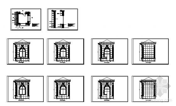 [分享]cad窗雕花资料下载