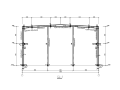 山东单层轻钢门式钢架结构厂房结构施工图