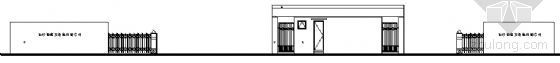 某食品厂大门建筑方案图