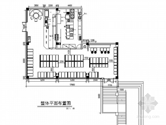 [厦门]某中式风味餐厅室内装修施工图