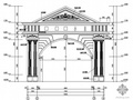 某古典欧式小区大门建筑施工图