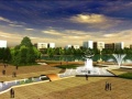 枣庄市生态广场水景喷泉工程图纸及效果图