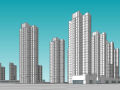 某现代风格居住区建筑规划设计(su模型)