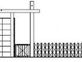 某企业大门建筑方案图