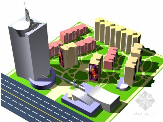 [北京市朝阳]某花园住宅小区建筑概念方案（含word说明）