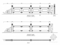 道路工程多样式石栏杆设计图（34张）