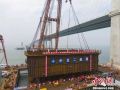 中国首座跨海高速铁路桥即将完成水下桩基施工