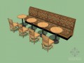 餐厅座椅sketchup模型下载