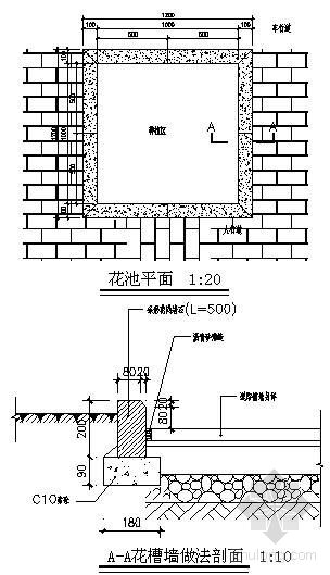 方形花池做法