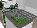 家庭小庭院景观模型设计