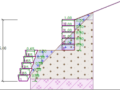 [挡墙设计] GEO5多级台阶挡墙分析