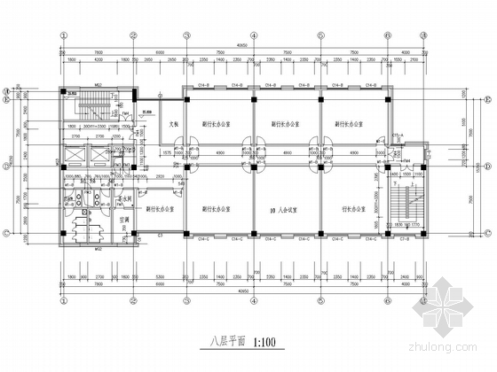 12层现代风格企业办公楼施工图
