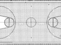 某标准篮球场建筑方案图