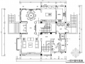 [常熟]500平美式古典风格三层独栋别墅样板间CAD装修施工图（含效果）