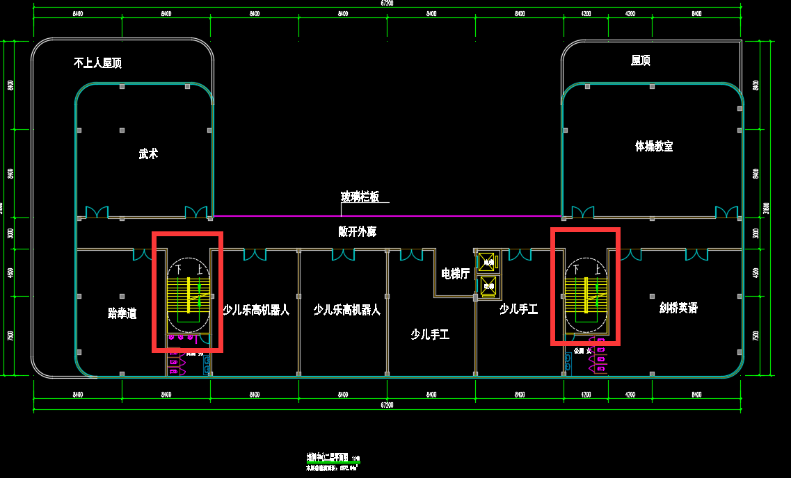 敞开楼梯间平面图图片