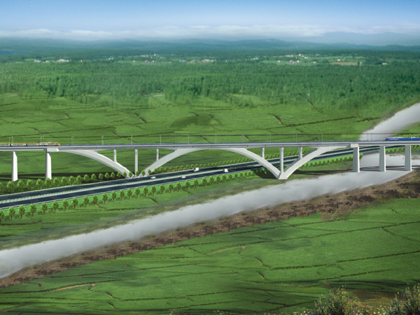 8车道高速公路桥资料下载-跨高速公路特大桥(48+88+48)m连续梁转体施工方案