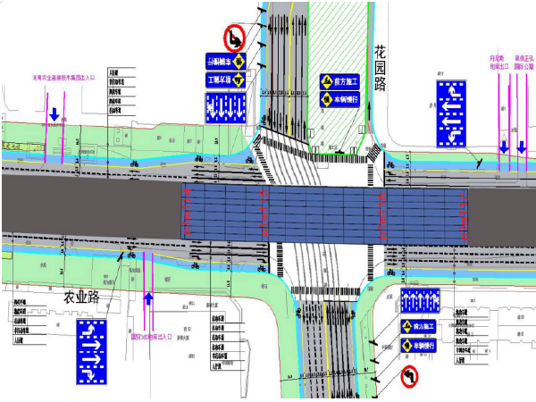 城市立交钢箱梁施工图资料下载-城市道路快速通道工程钢箱梁施工保通方案
