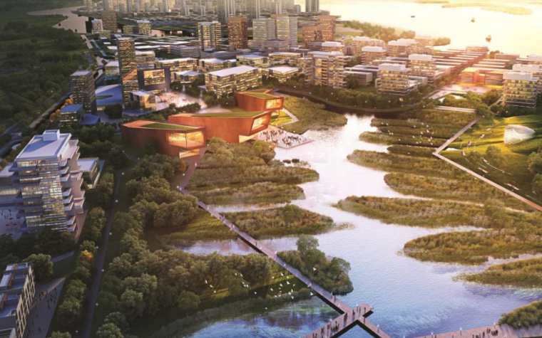 马来西亚酒店概念资料下载-[马来西亚]森林城市项目总体概念规划方案文本-知名景观公司