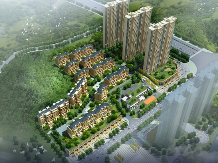 保障性居住区设计资料下载-[湖南]长沙国泰二期居住区景观设计方案文本（法式）
