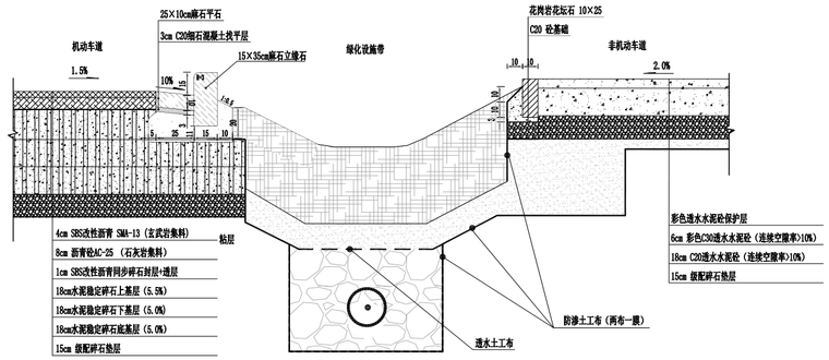 [长沙]阳光路等四条道路综合施工图纸(上百张图)_5