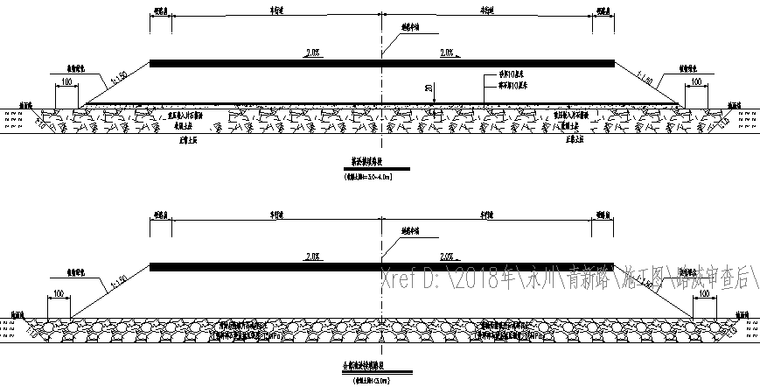 ​2018年四好农村路(重要农村公路)道路新建工程施工图(附预算表格)_5