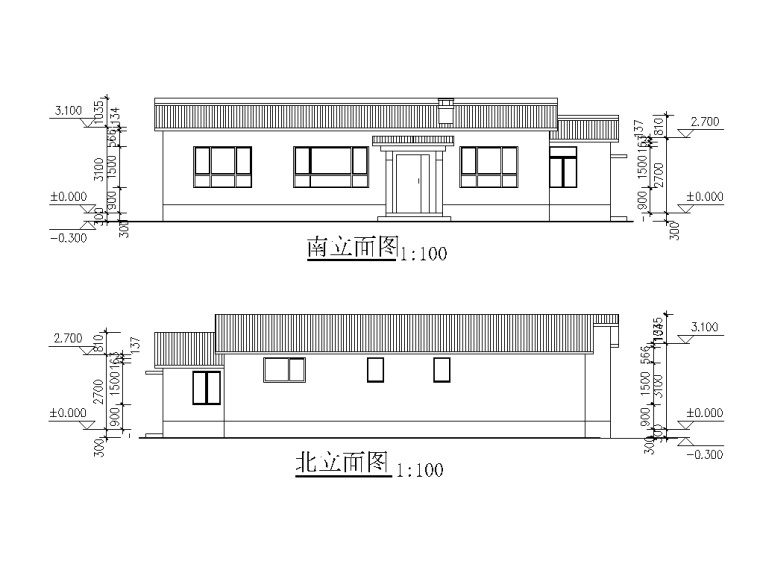 [山西]新农村砖木结构布局紧凑一层住宅施工图_4