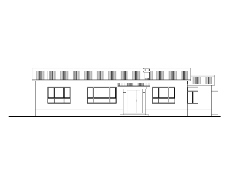 7层住宅设计施工图资料下载-[山西]新农村砖木结构布局紧凑一层住宅施工图