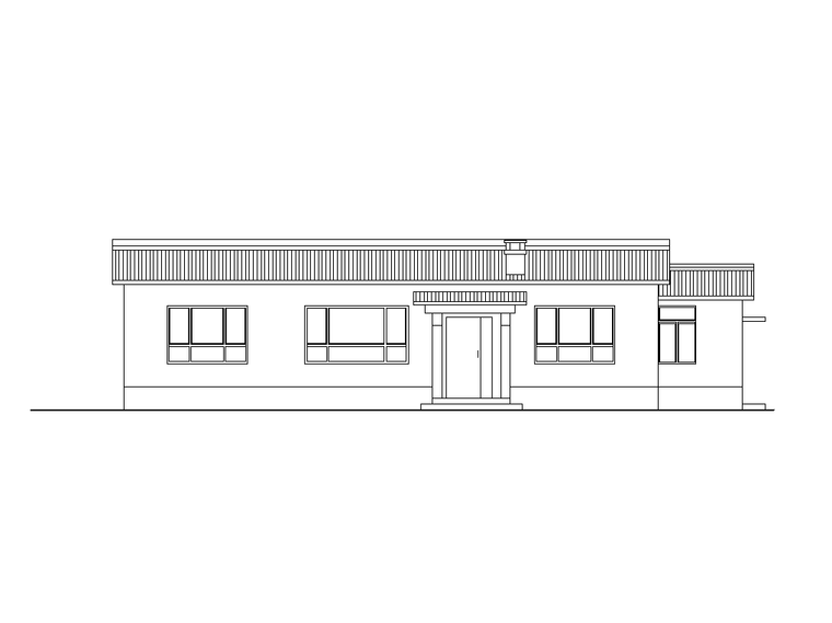 新农村建设示范点资料下载-[山西]新农村砖木结构布局紧凑一层住宅施工图