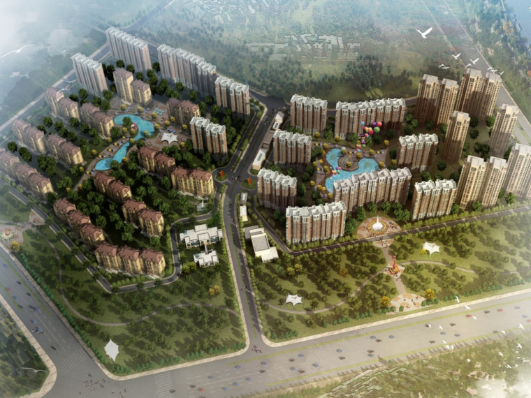 居住区设规划计资料下载-[北京]亦庄某大型居住区规划设计汇报文本