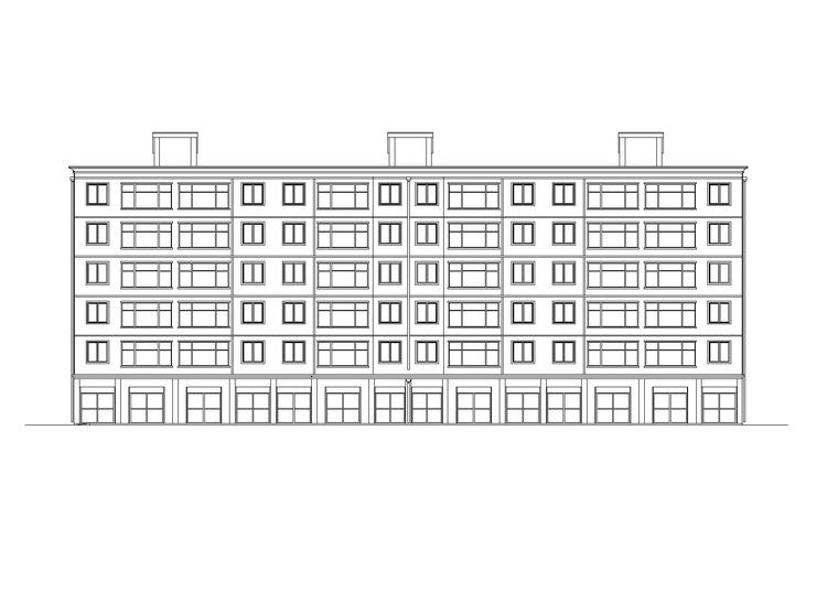 某住宅楼结构施工图资料下载-某六层商住（底商）住宅楼建筑施工图