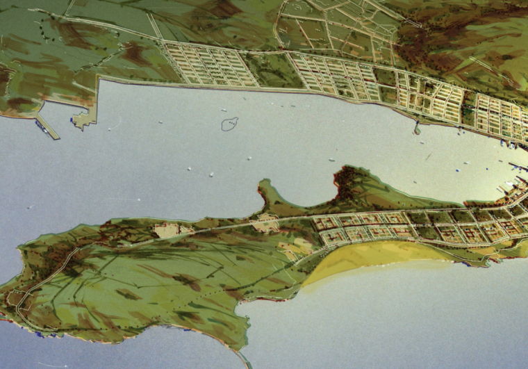 城市中心区手绘设计资料下载-[山东]青岛薛家岛及周边地区城市中心区概念性总体规划