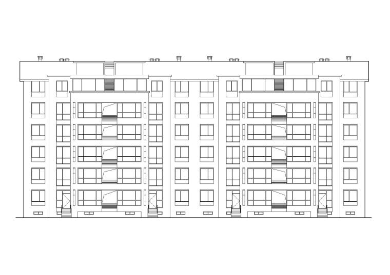 索诺马顶层复式住宅资料下载-某六层坡屋顶（顶层复式）住宅建筑施工图