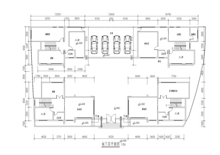 中式风格四合院住宅建筑方案设计施工图（CAD+效果图）_6