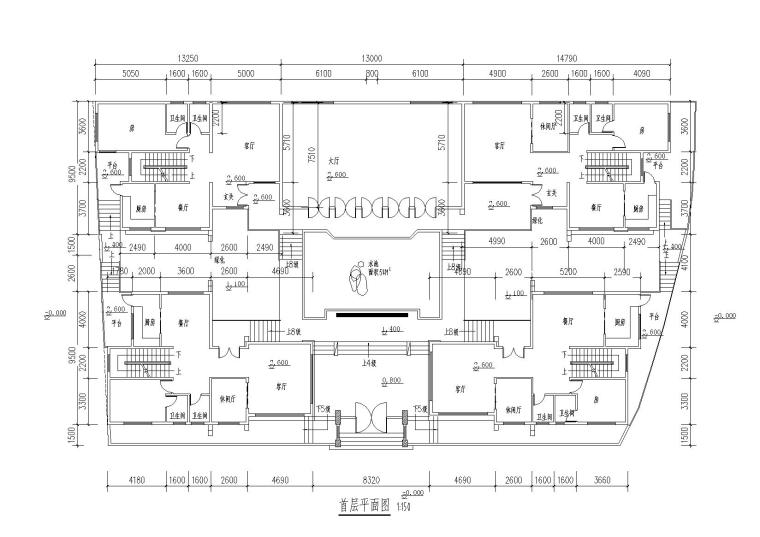 中式风格四合院住宅建筑方案设计施工图（CAD+效果图）_5