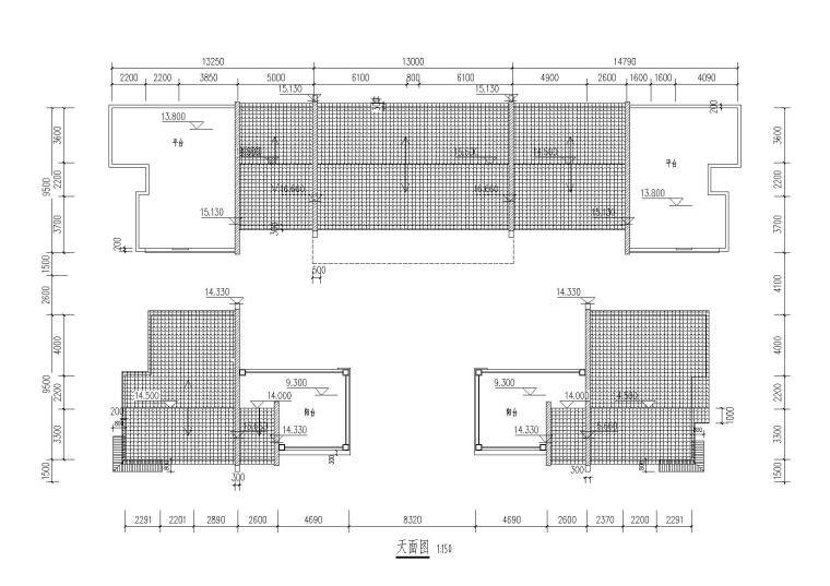 中式风格四合院住宅建筑方案设计施工图（CAD+效果图）_7