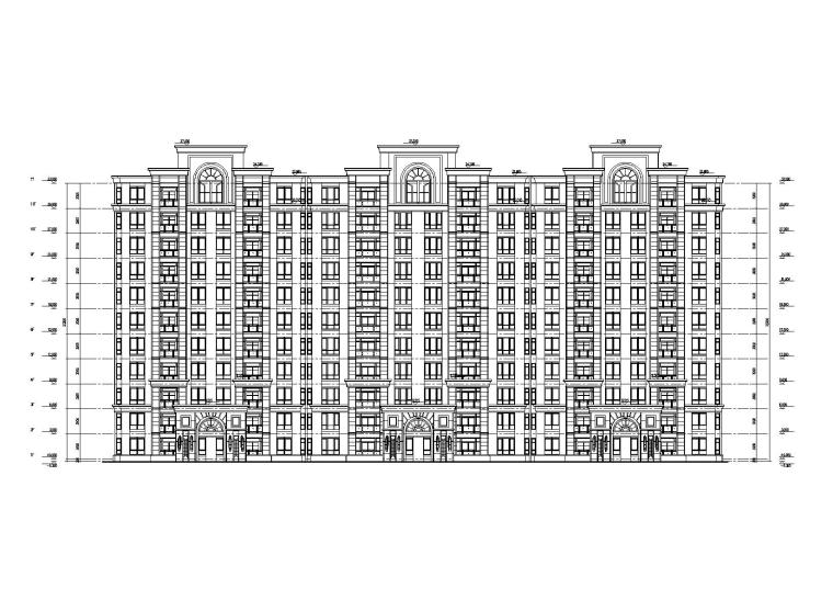 [江苏]11层现代风格联排住宅楼建筑设计方案图_3