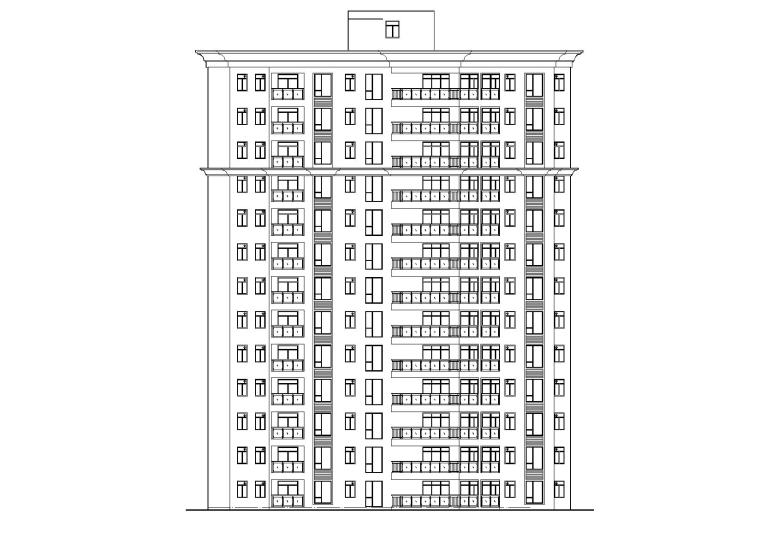 三层住宅平面资料下载-[广东]东莞某十三层住宅楼建筑施工图