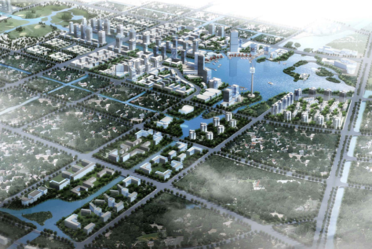 地块概念性方案资料下载-[浙江]杭州湾大桥东侧地块概念性总体规划-AECOM