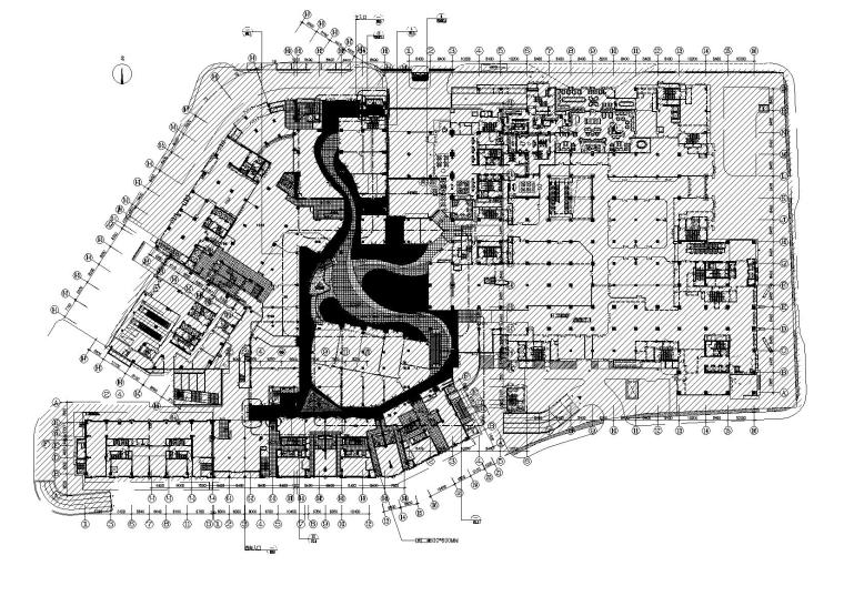 商场地面布置图资料下载-[北京]悠唐B区二期商场公共部分室内施工图