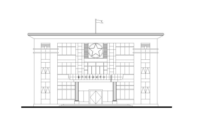 小型一层建筑图纸资料下载-[广东]兴宁县三层小型社区活动中心建筑施工图