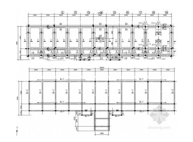 拉斯帕耳马斯阁楼资料下载-二层砌体办公楼结构施工图