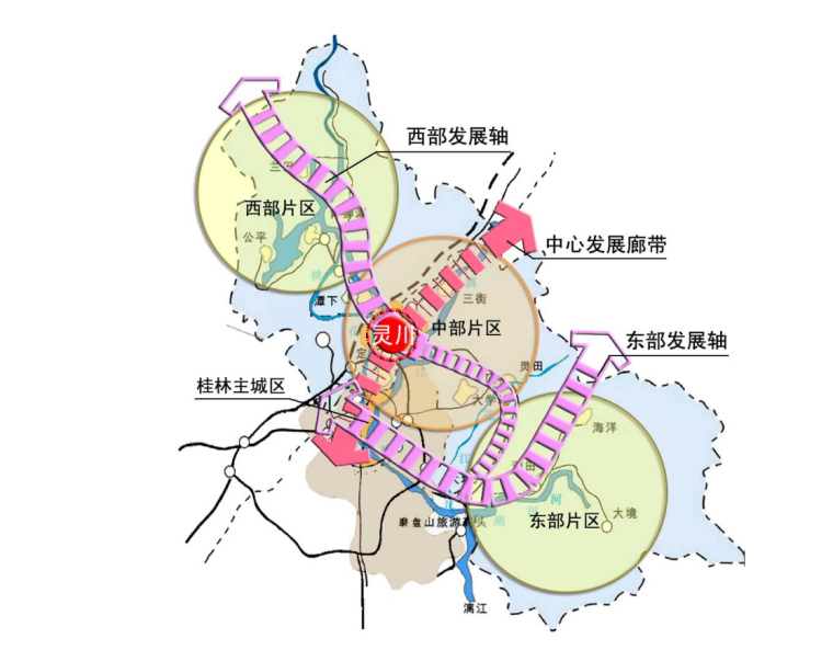 [广西]桂林卫星城灵川核心区城乡一体化生态城市设计方案_9