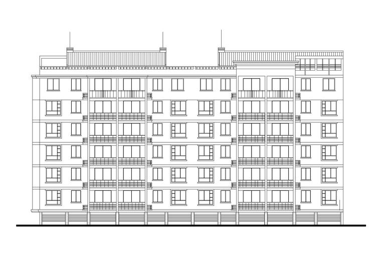 山西建筑图纸资料下载-[山西]清华苑居民楼建筑施工图