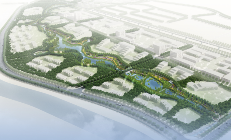 科技园植物设计资料下载-[北京]海东科技园水系景观工程设计方案文本