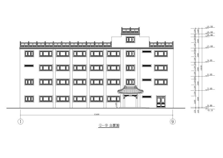 北方某四层中式大酒店建筑设计施工图_2