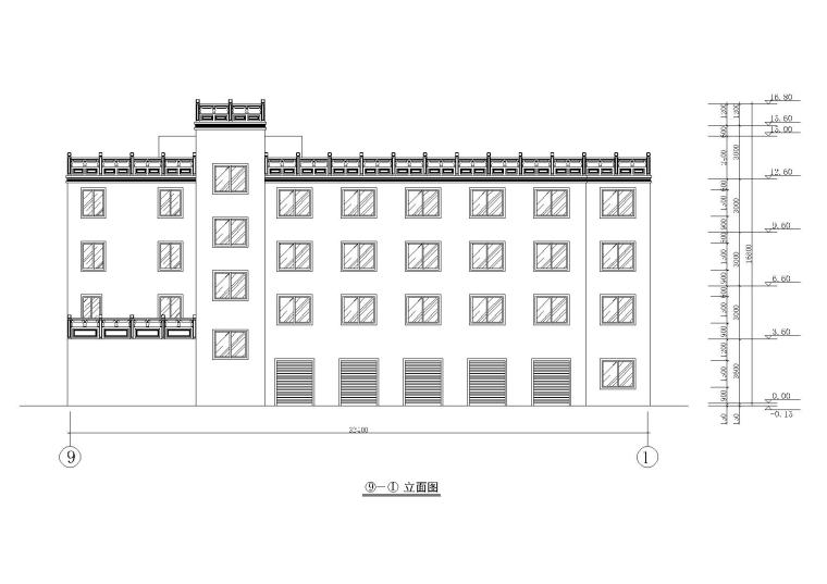 北方某四层中式大酒店建筑设计施工图_3