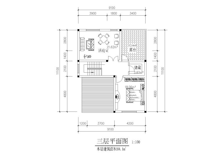 苏北地区农村独院别墅建筑设计施工图_8