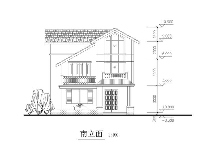 苏北地区农村独院别墅建筑设计施工图_2