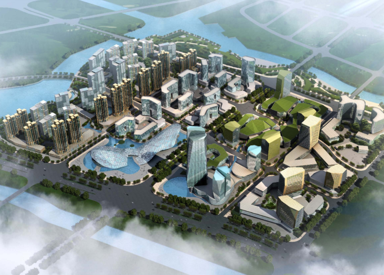 宁波东部新城未来规划资料下载-[宁波]城市综合体规划及单体设计方案文本